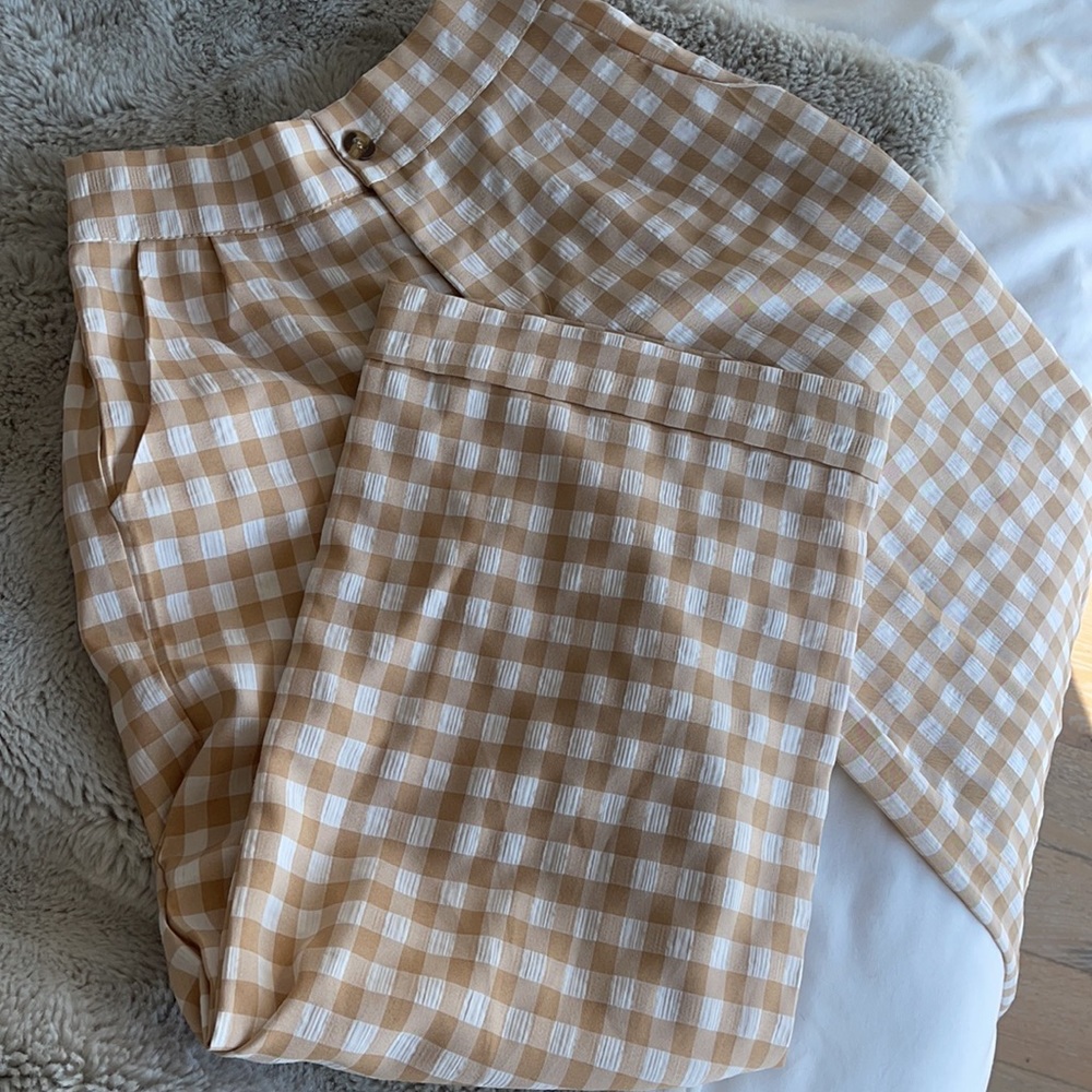 Verge Girl - golden state check pants